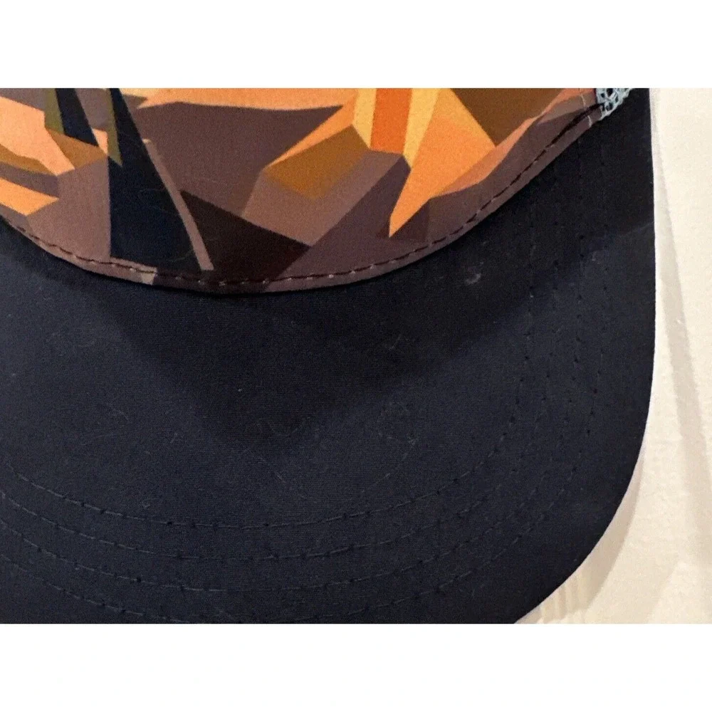 Yosemite National‎ Park Trucker Hat Blue w Bear Impact Snapback Cap Adjustable